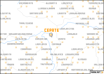 map of Cepate