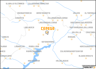 map of Cepeda