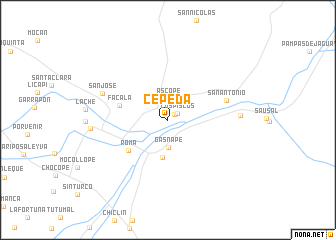 map of Cepeda