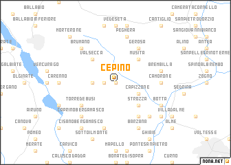 map of Cepino