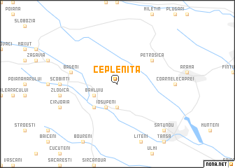 map of Cepleniţa