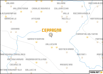 map of Ceppagna