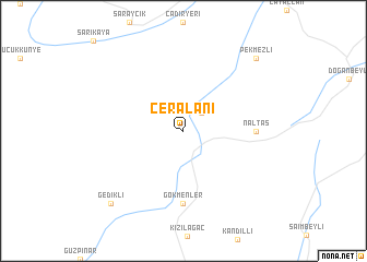 map of Çeralanı