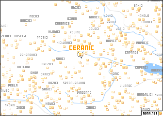 map of Ceranić