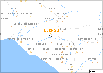map of Ceraso