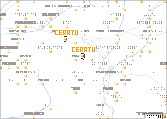map of Cerătu