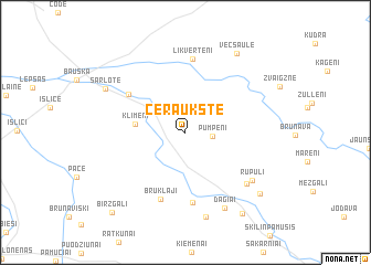 map of Ceraukste