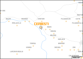 map of Cerbeşti