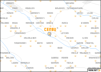 map of Cerbu