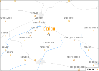 map of Cerbu