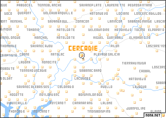 map of Cercadie