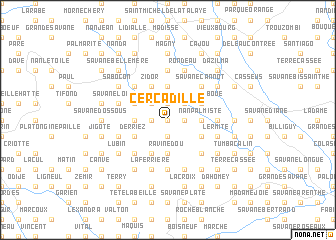 map of Cercadille