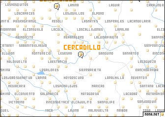 map of Cercadillo