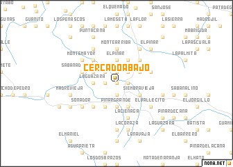 map of Cercado Abajo