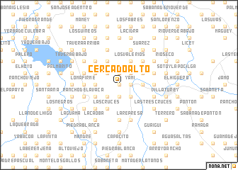 map of Cercado Alto