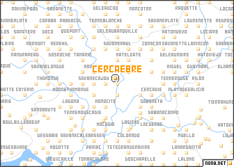 map of Cerca Ebré