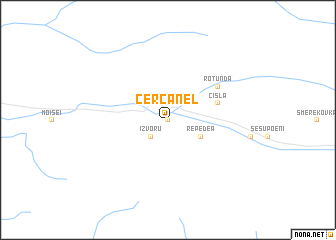 map of Cercănel