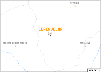map of Cêrca Velha