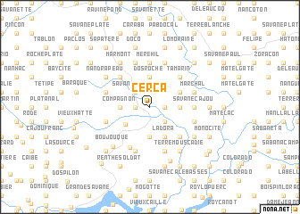 map of Cerca