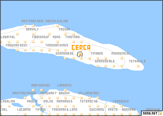 map of Cerca