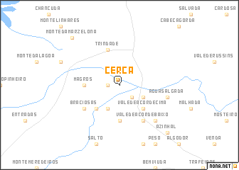 map of Cerca