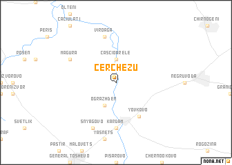 map of Cerchezu