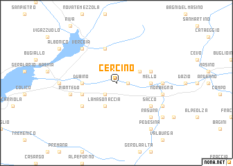 map of Cercino