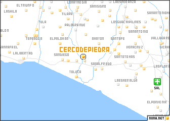 map of Cerco de Piedra