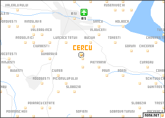 map of Cercu