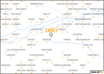 map of Cercy