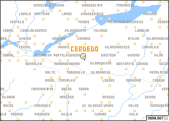 map of Cerdedo