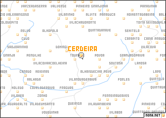 map of Cerdeira