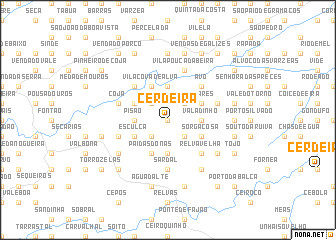 map of Cerdeira