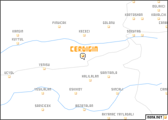 map of Çerdiğin