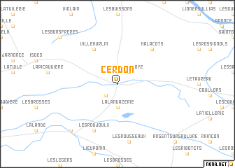 map of Cerdon