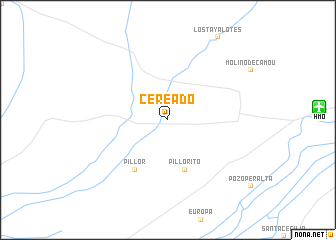 map of Cereado