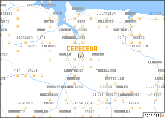 map of Cereceda