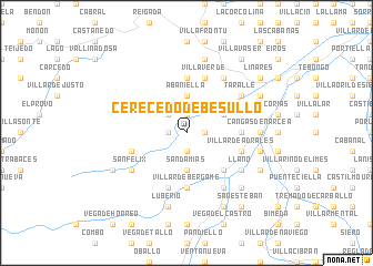 map of Cerecedo de Besullo