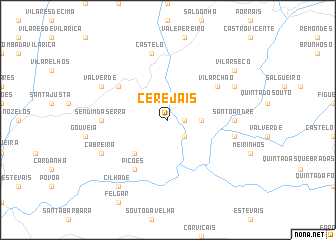 map of Cerejais