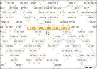 map of Cerekvice nad Loučnou