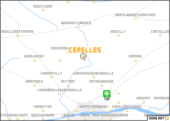 map of Cerelles