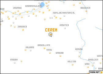 map of Çerem