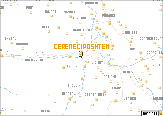 map of Çerenec i Poshtëm