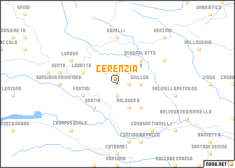 map of Cerenzia