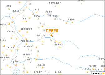 map of Ceren