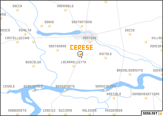 map of Cerese