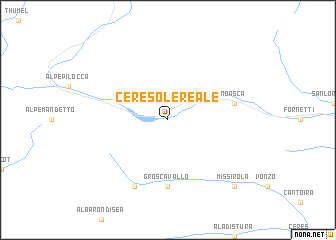 map of Ceresole Reale