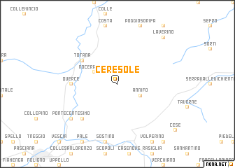 map of Ceresole