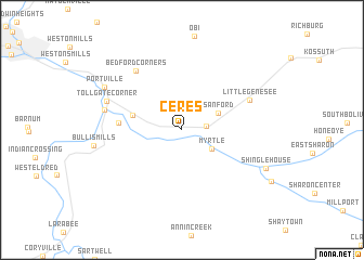 map of Ceres