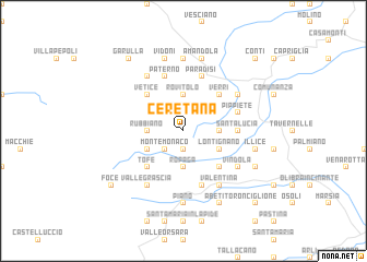 map of Ceretana